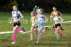 Girls under-13s National Cross Country Relay, Berry Hill Park, Mansfield. Photo:  David T. Hewitson/Sports for All Pics